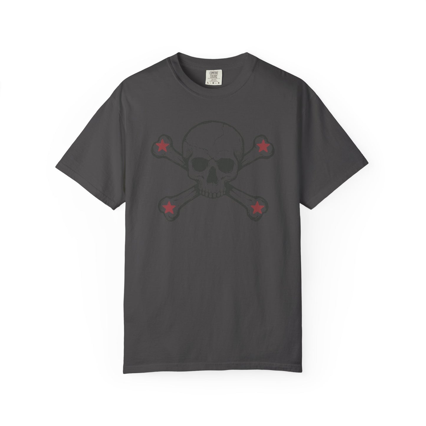 Skull and stars Rock-n-Roll Color Comfort Graphic Tee