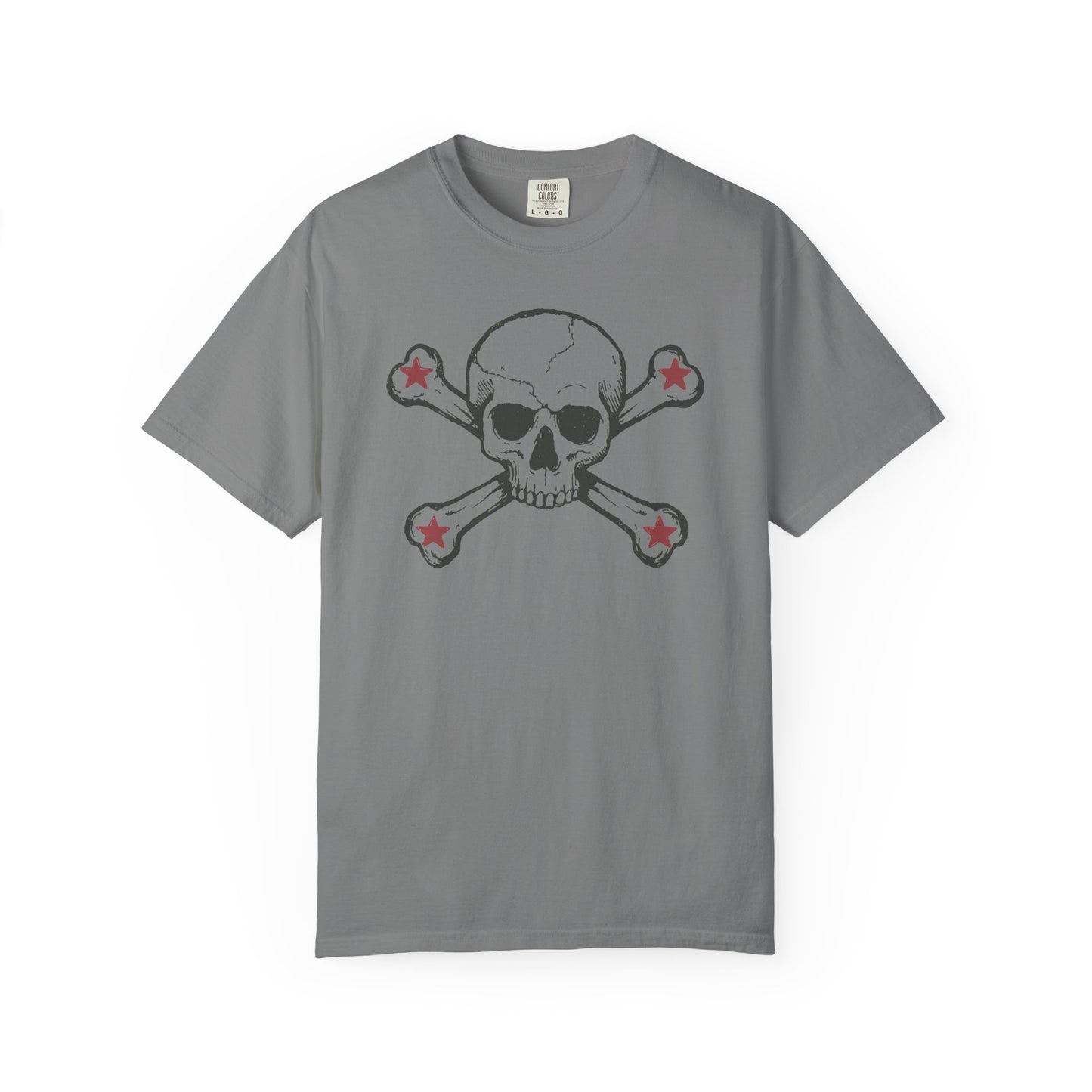 Skull and stars Rock-n-Roll Color Comfort Graphic Tee