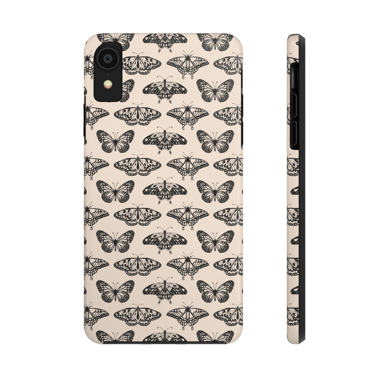 Vintage Black Butterfly Tough Phone Cases