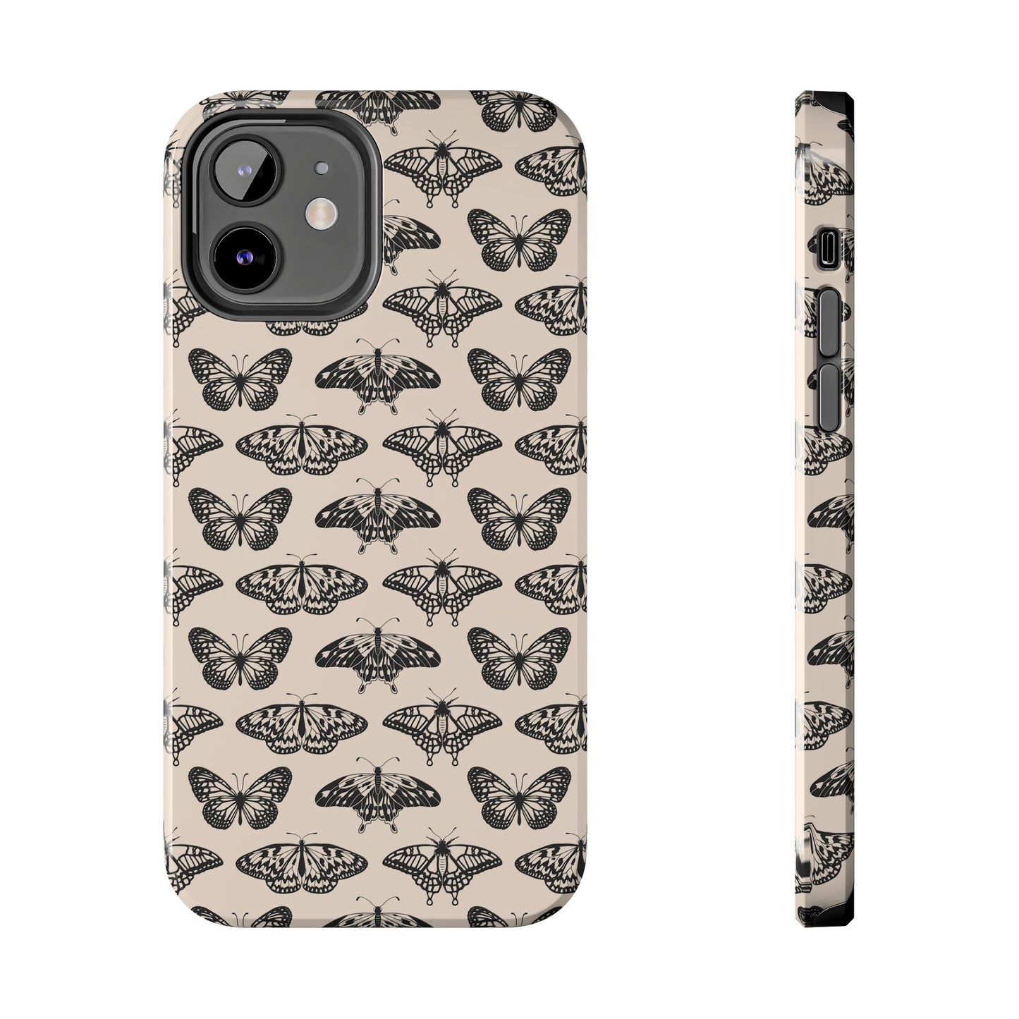 Vintage Black Butterfly Tough Phone Cases