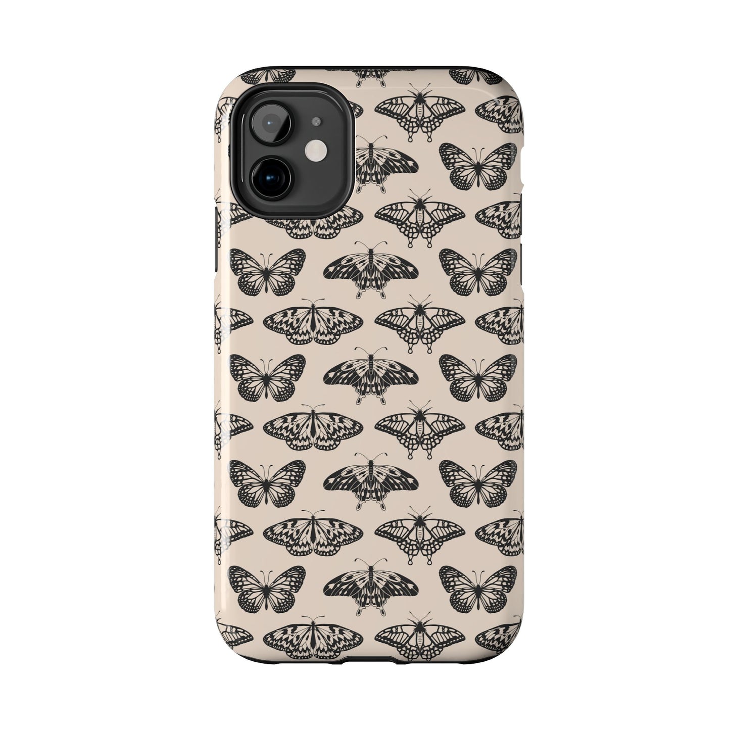 Vintage Black Butterfly Tough Phone Cases