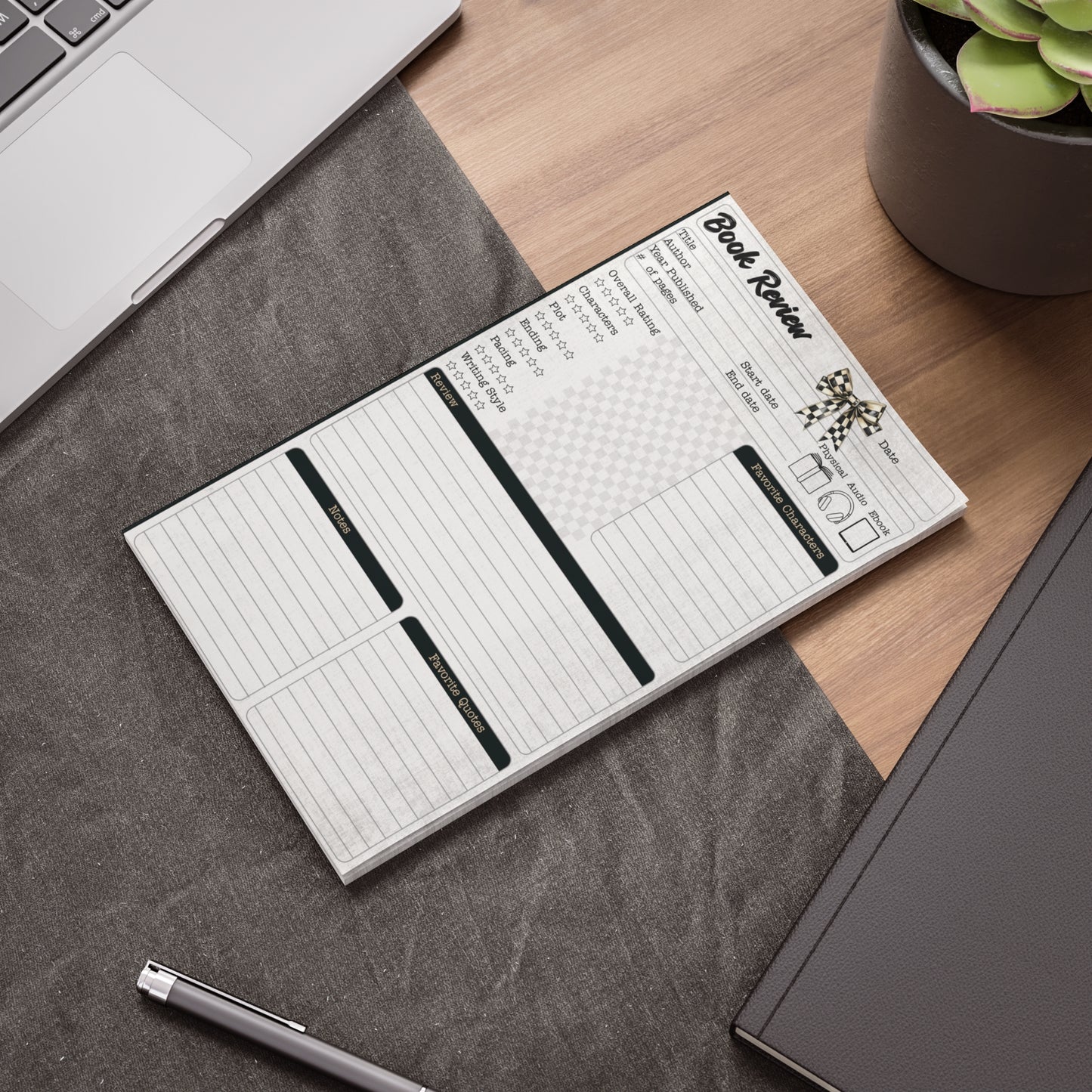 Book Review 10x6 Post-it® Note Pads! - Perfect for Avid Readers and Engaged Book Clubs