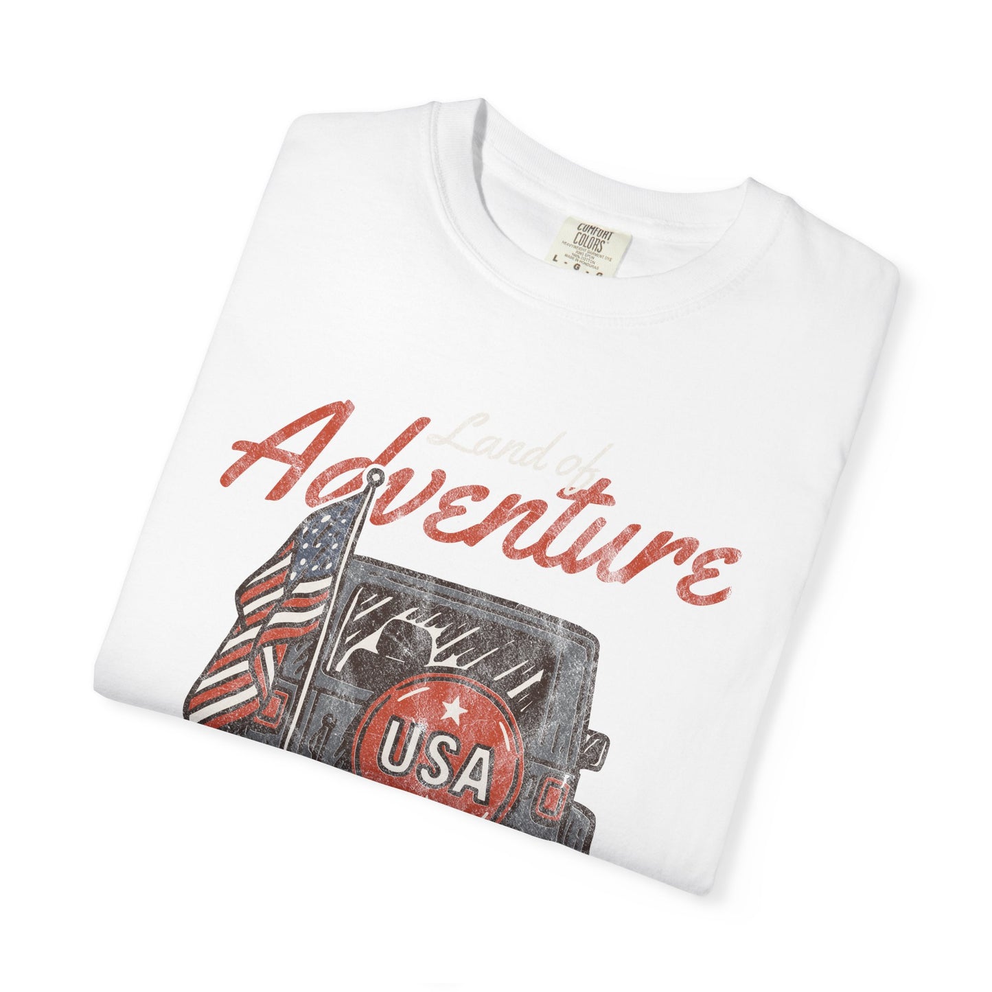 Adventure USA 4x4 Vehicle T‑Shirt — Patriotic Off‑Road Graphic Tee