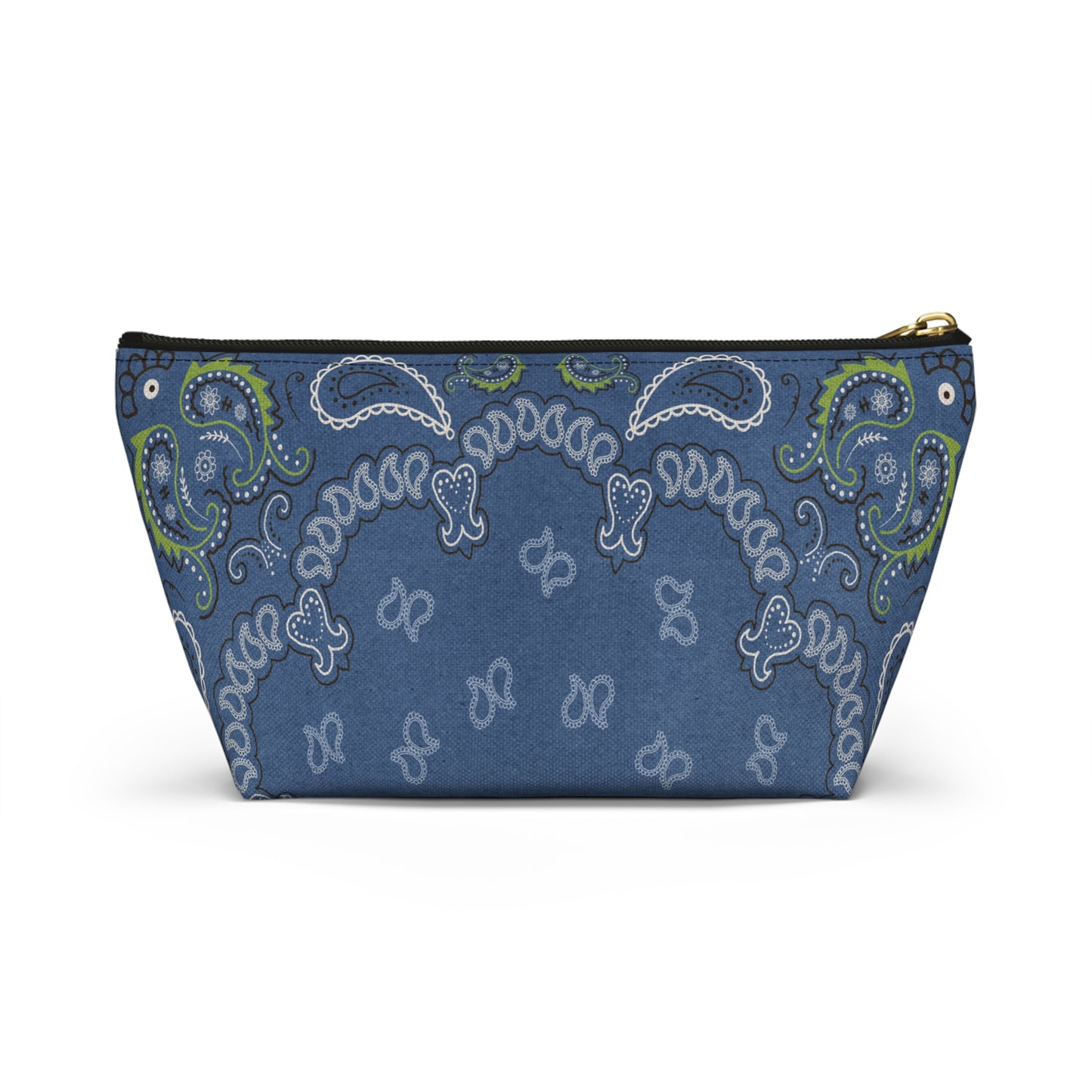 Blue Bandana Accessory Pouch w T-bottom