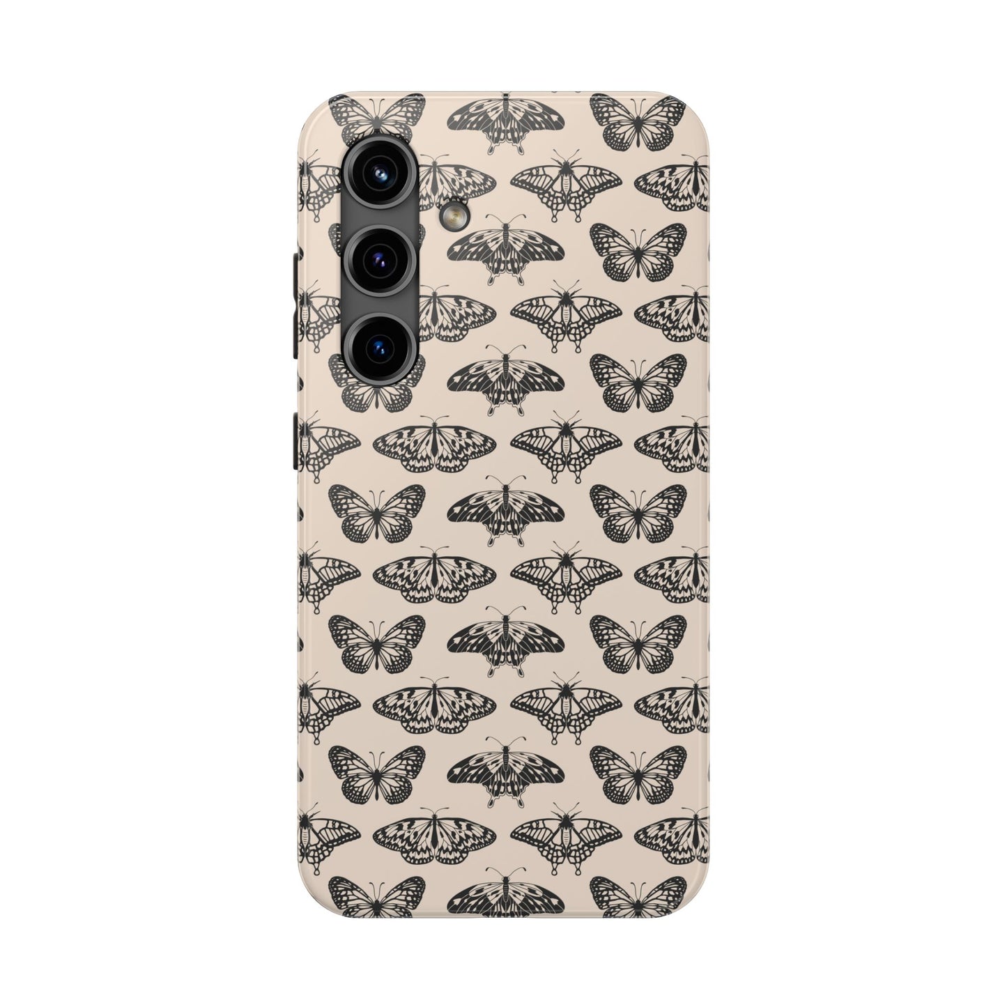 Vintage Black Butterfly Tough Phone Cases