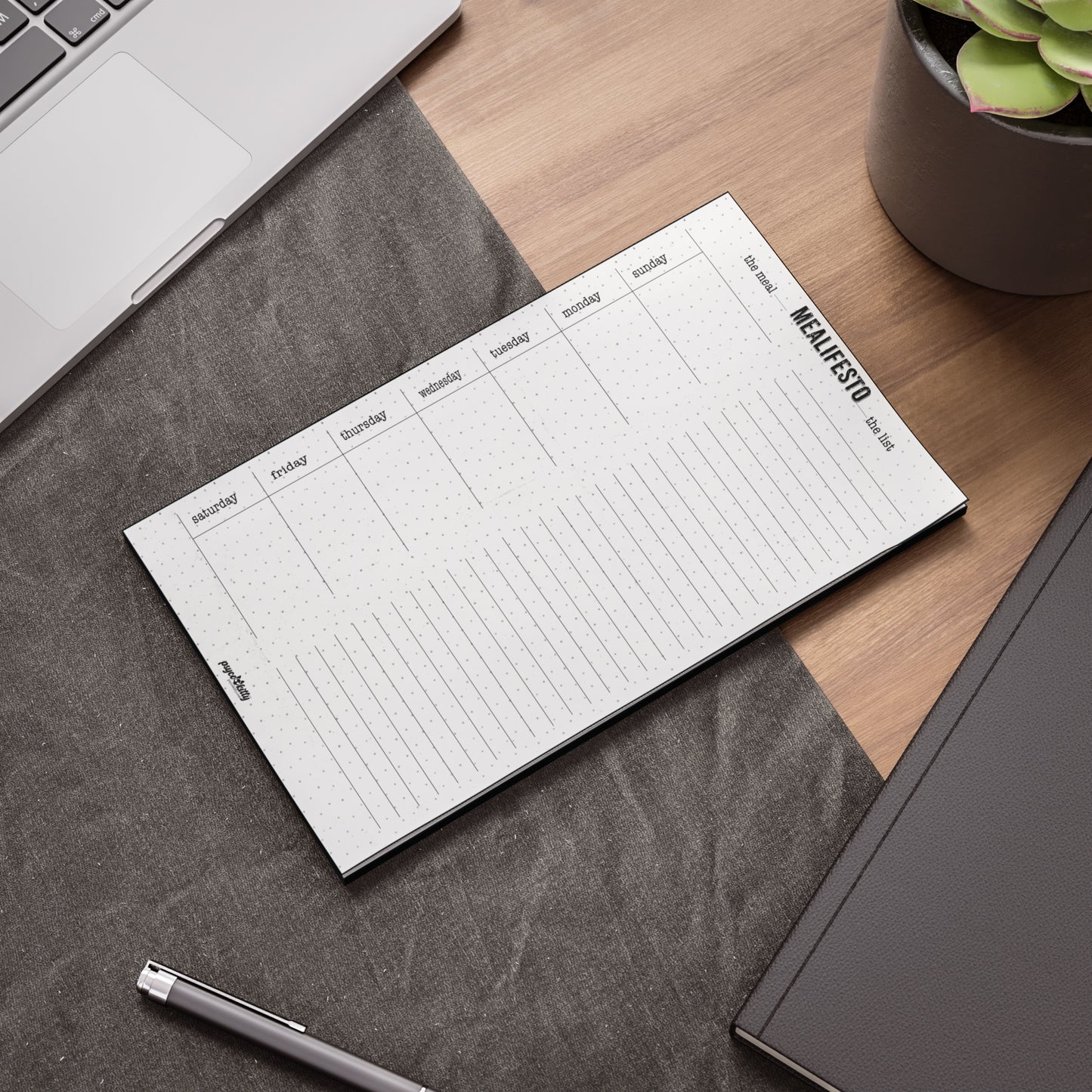 Unique weekly meal planning 10x6 Post-it® Note Pads! called Mealifesto®