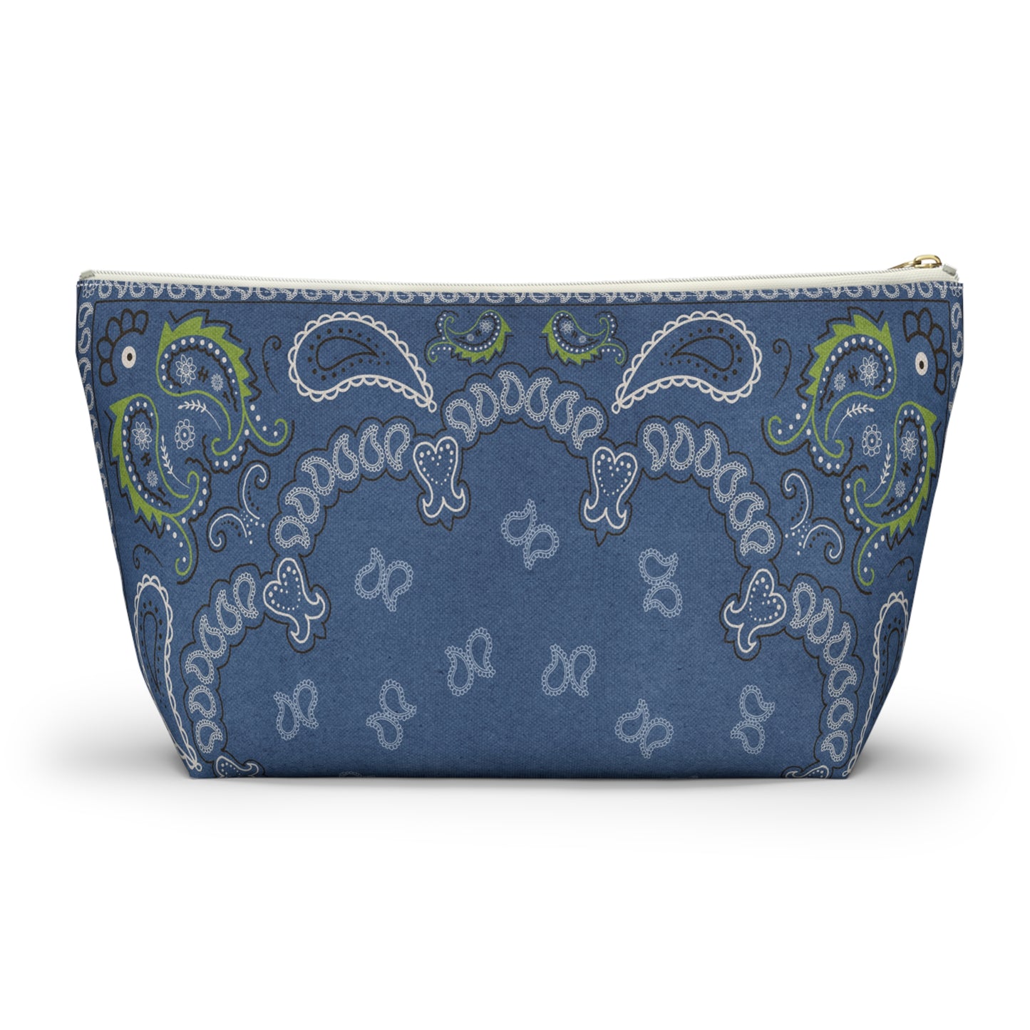 Blue Bandana Accessory Pouch w T-bottom