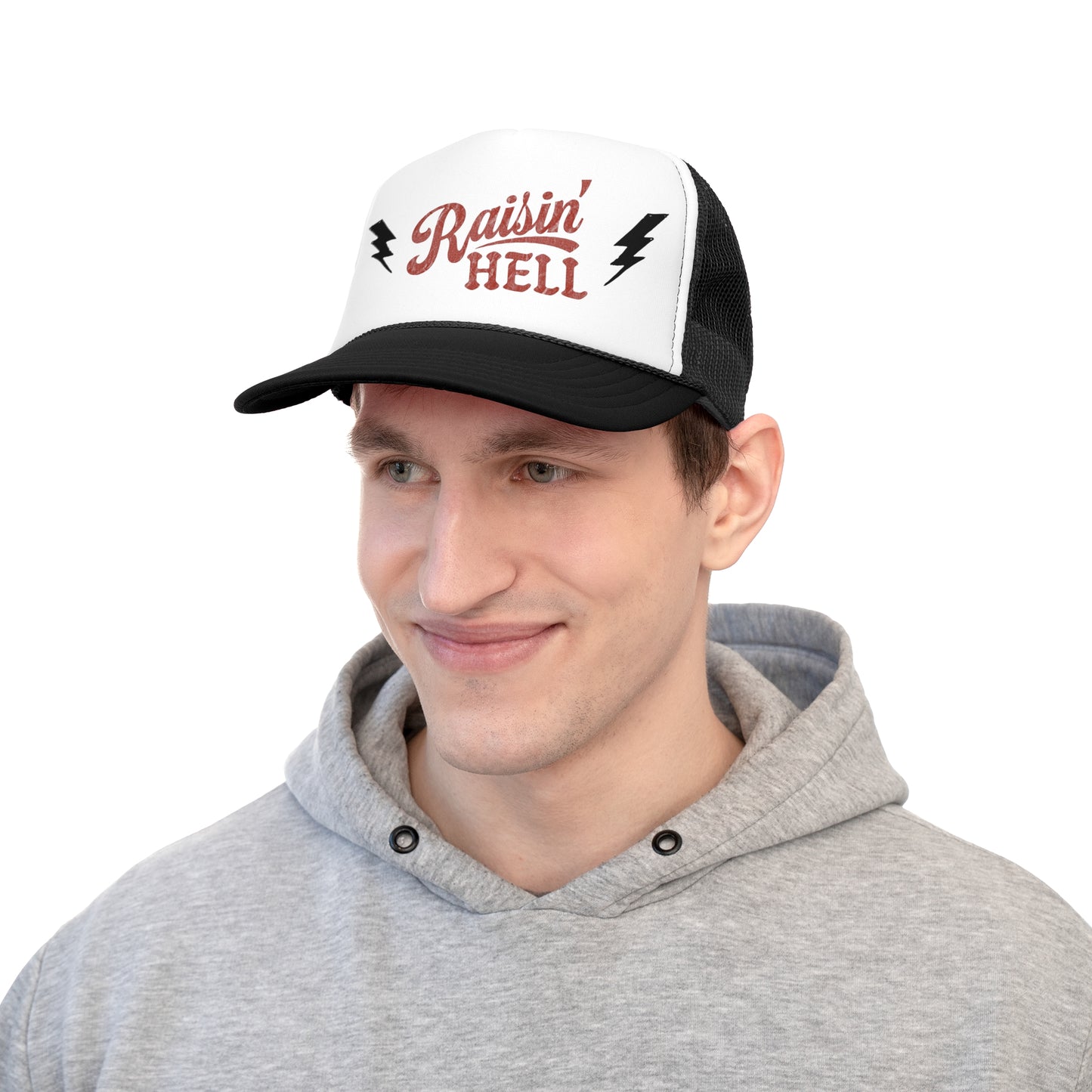 Raising Hell Trucker Caps