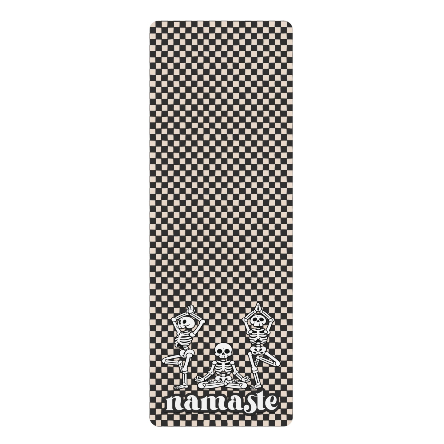 Namaste Skelly Skull Rubber Yoga Mat