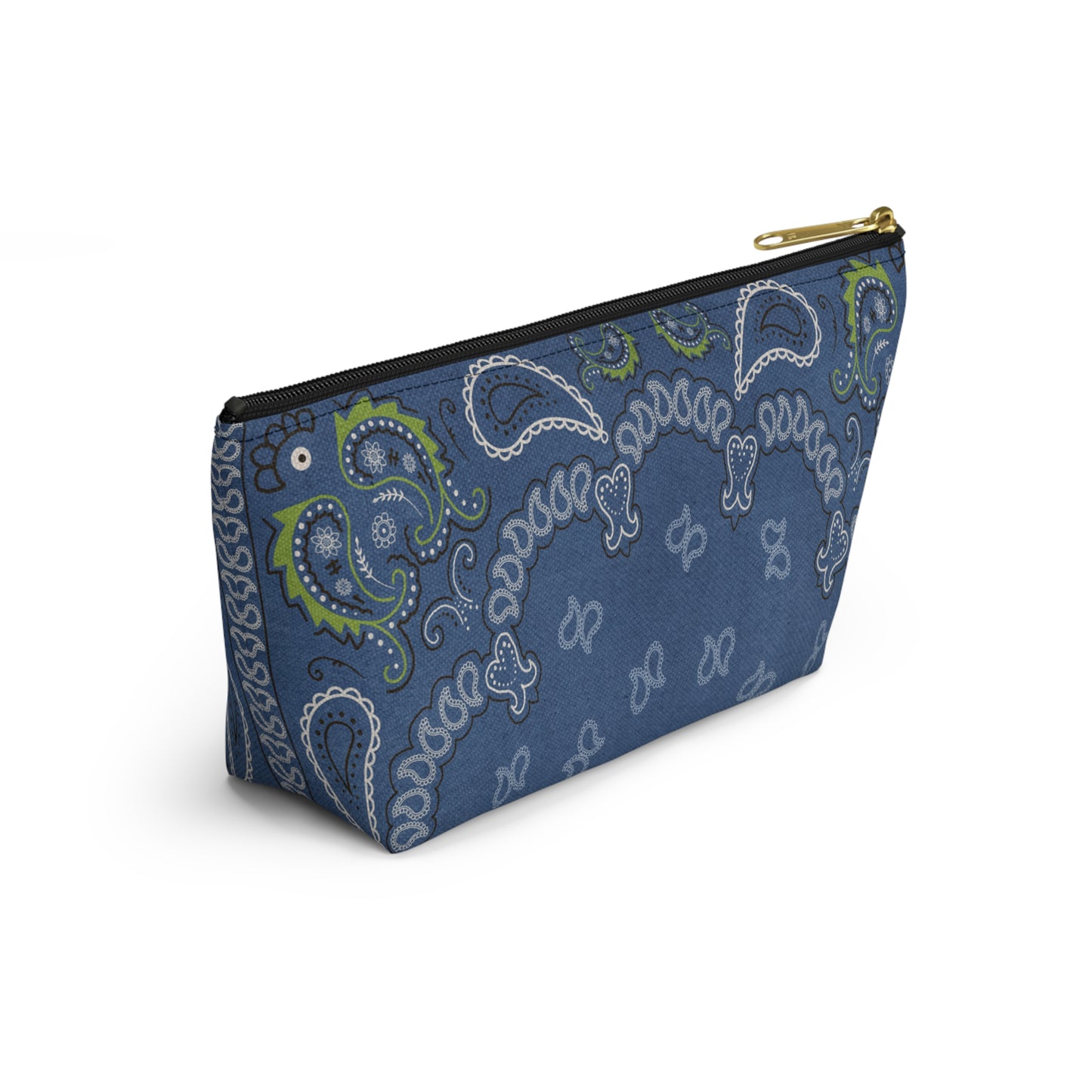 Blue Bandana Accessory Pouch w T-bottom