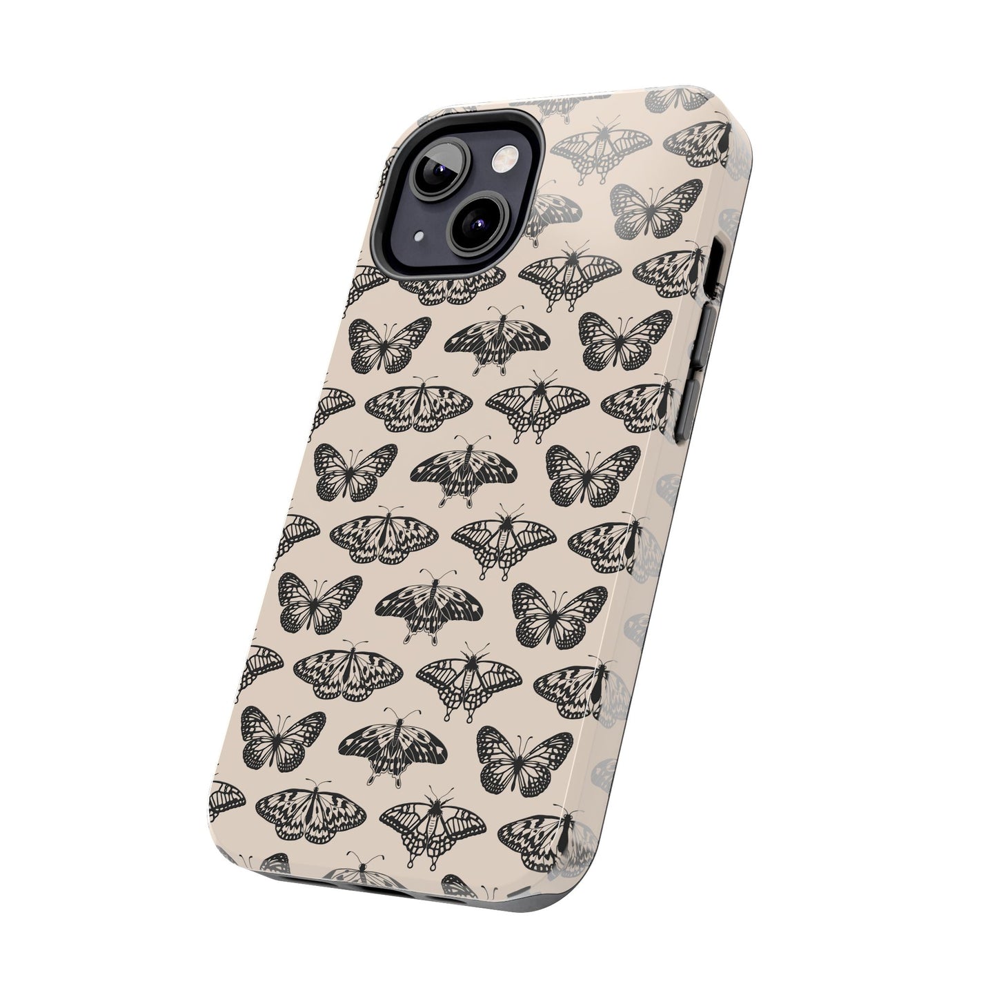 Vintage Black Butterfly Tough Phone Cases