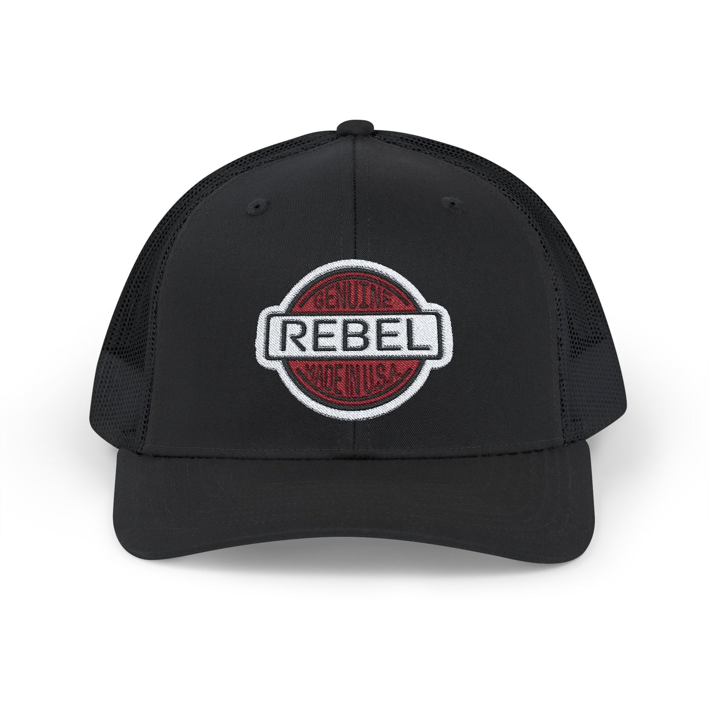 Genuine Rebel Embroidery Snapback Trucker Cap