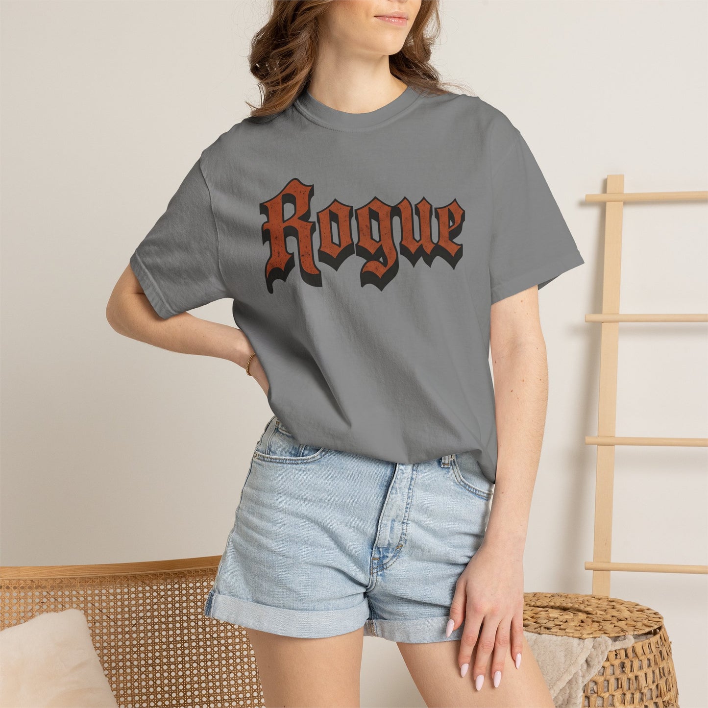 Gothic Rogue Text Comfort Graphic Tee