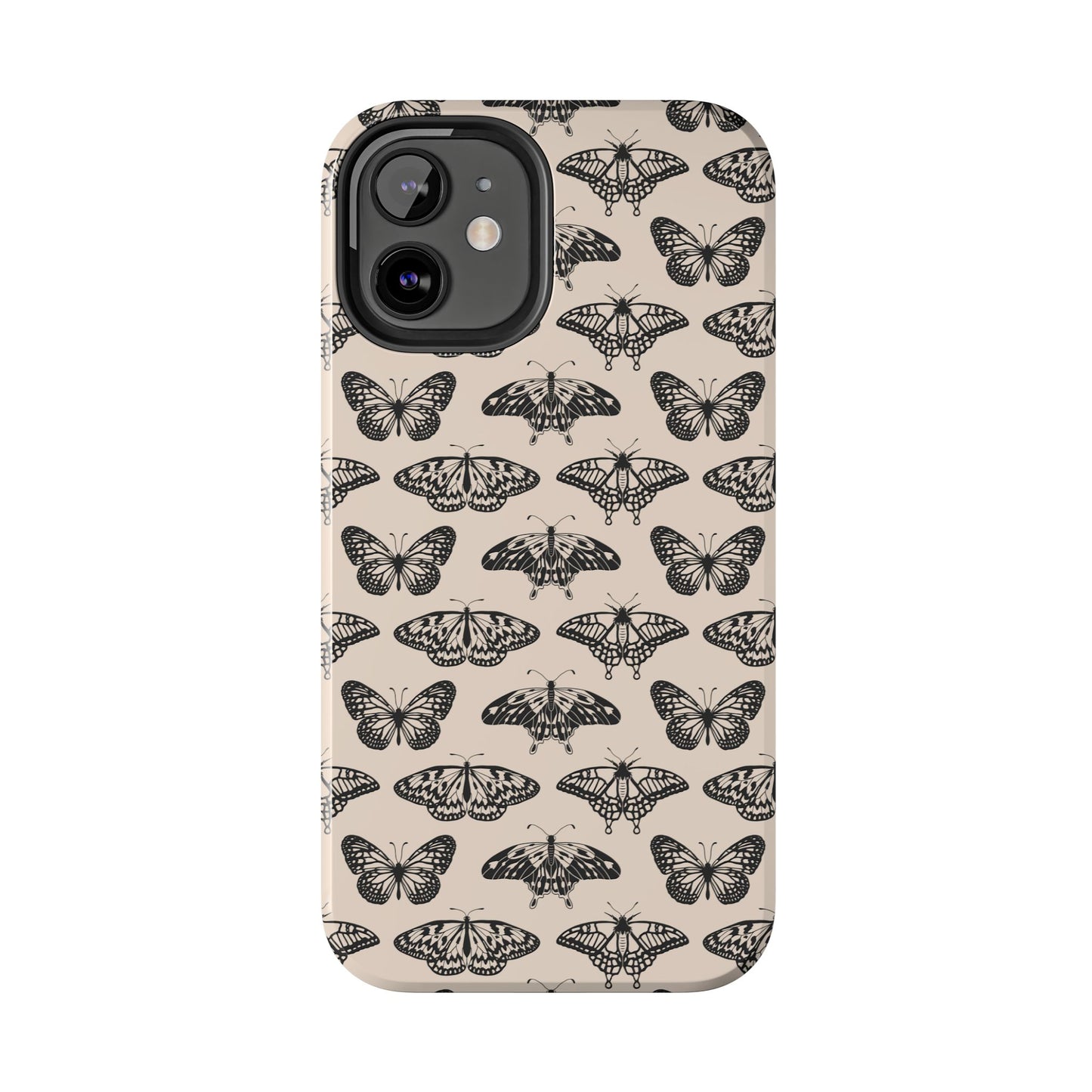 Vintage Black Butterfly Tough Phone Cases