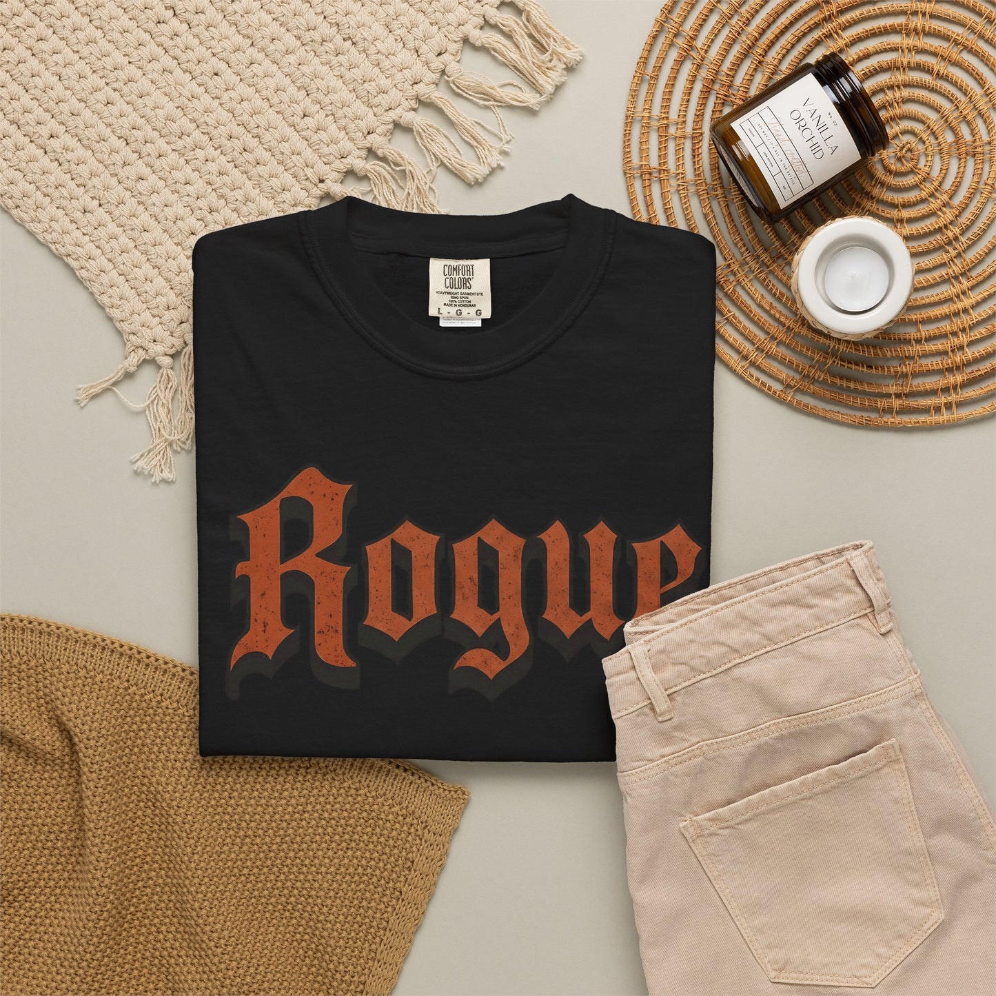 Gothic Rogue Text Comfort Graphic Tee
