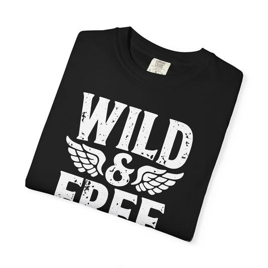 Vintage Wild and Free Wings Comfort Graphic Tee