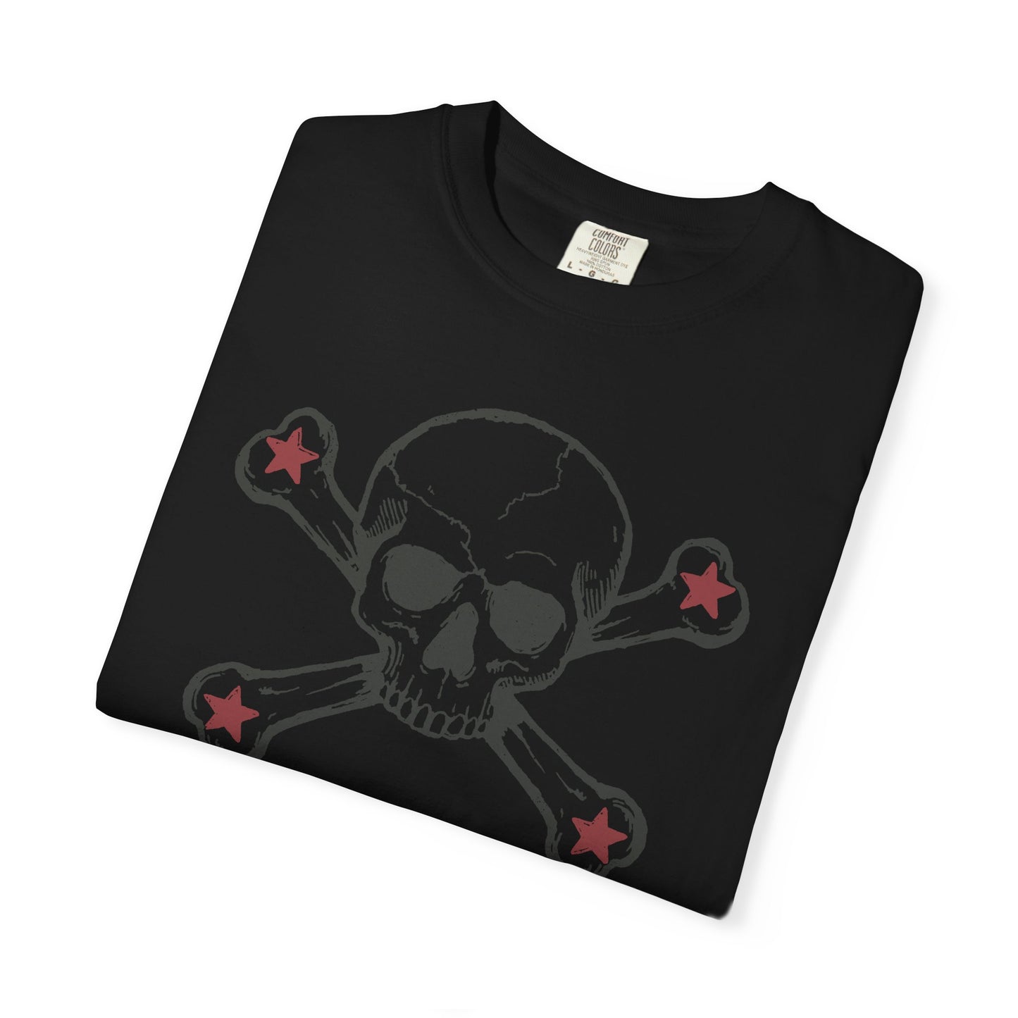 Skull and stars Rock-n-Roll Color Comfort Graphic Tee