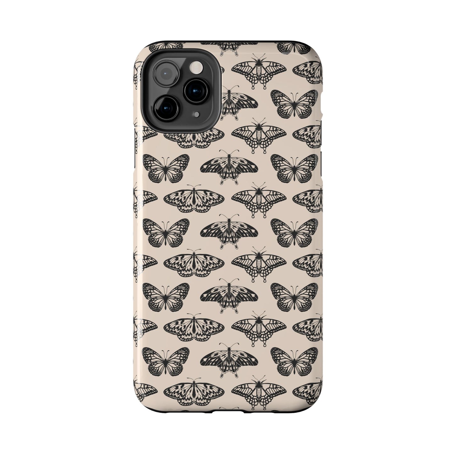 Vintage Black Butterfly Tough Phone Cases