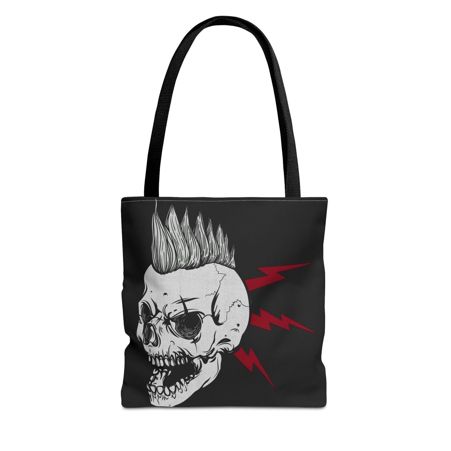 Punk Is Not Dead Skull Mohawk Tote Bag 3 sizes