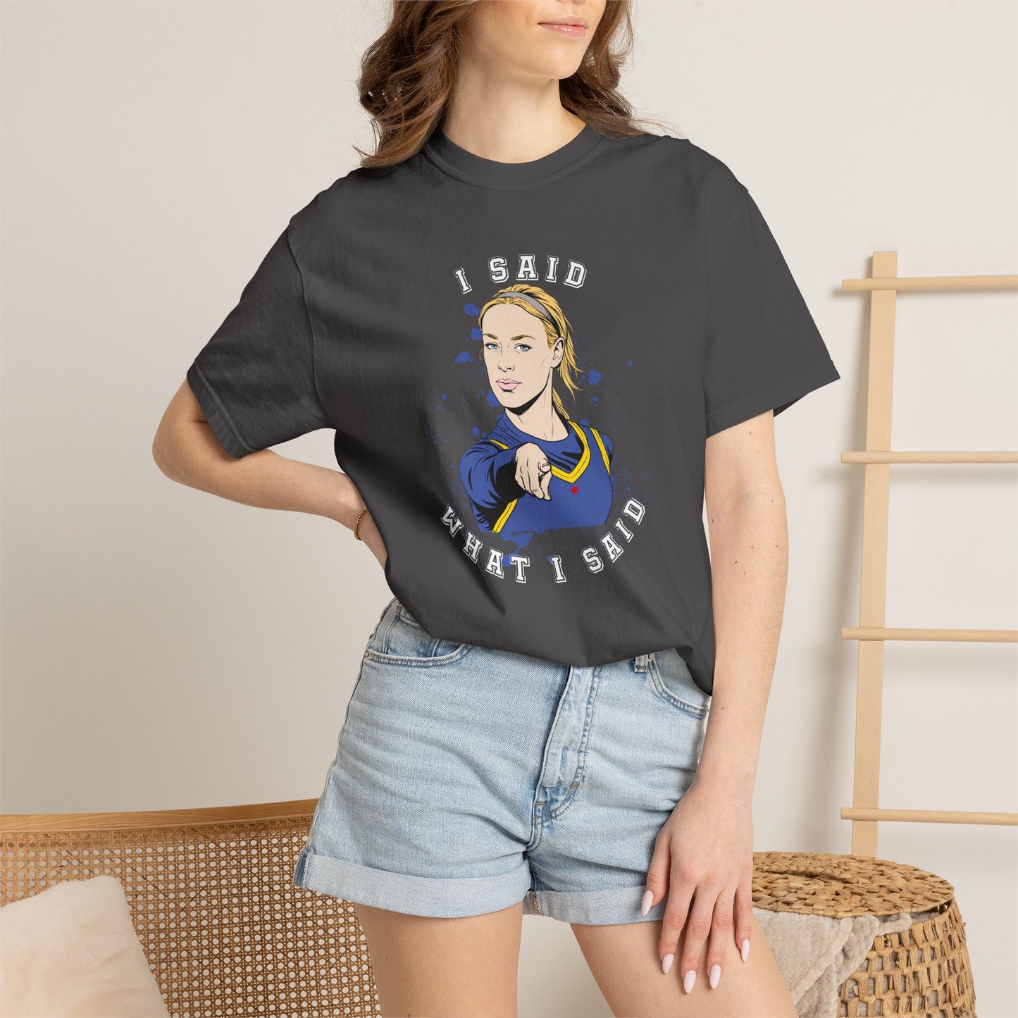 I Said What I Said T-Shirt — Bold Pointing Graphic Tee