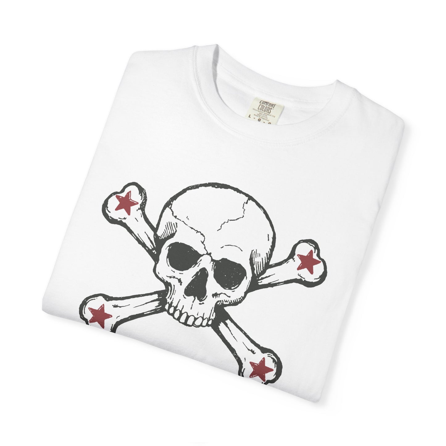 Skull and Bones Red Star Rock Tshirt