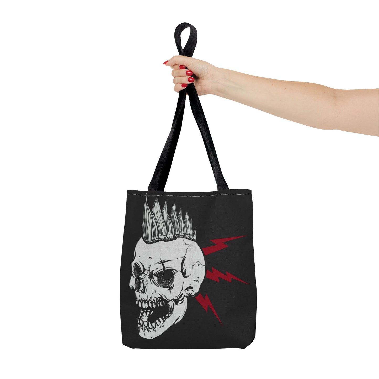 Punk Is Not Dead Skull Mohawk Tote Bag 3 sizes